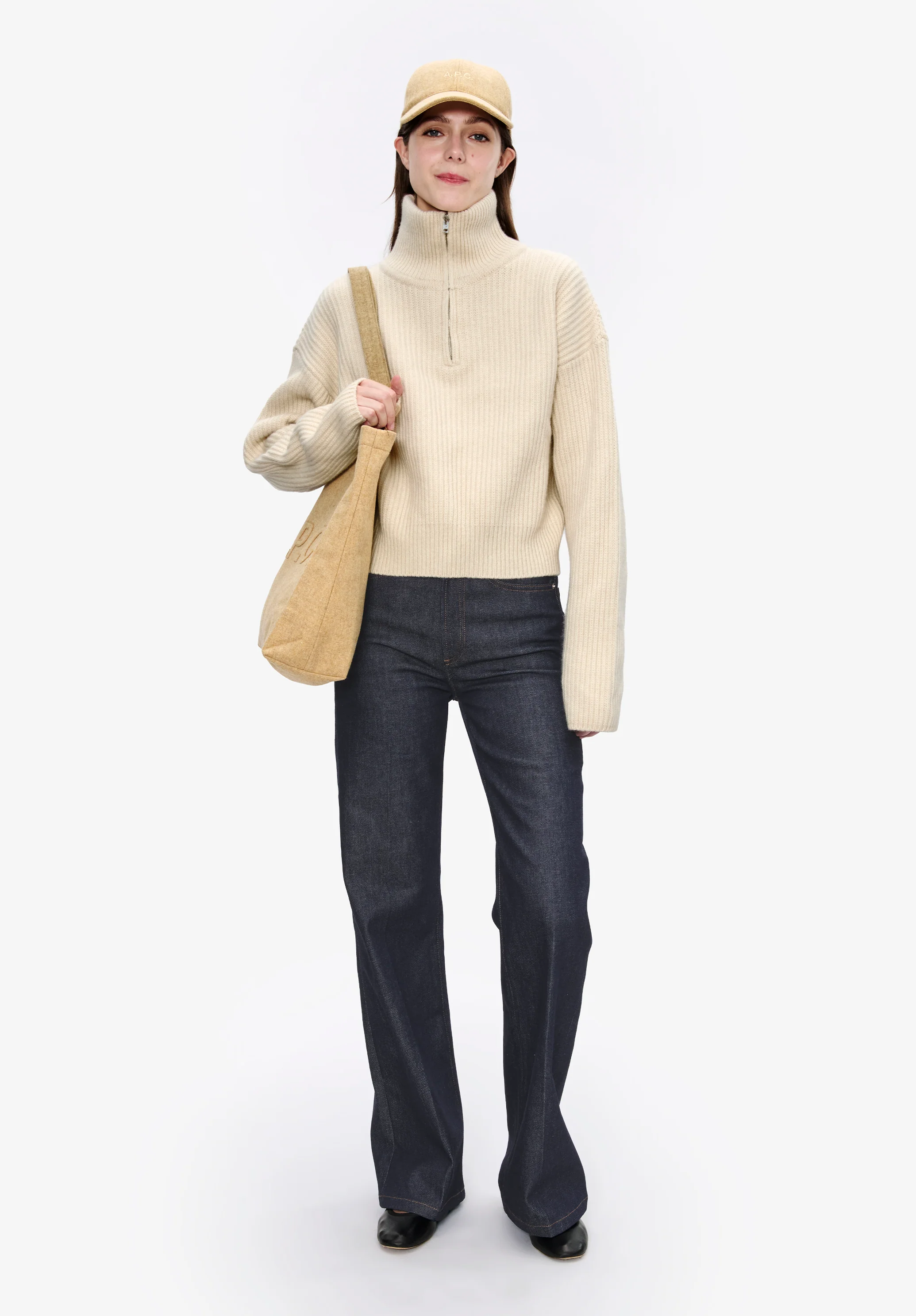 Wide-rib sweater